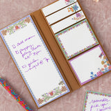 Sticky Note Book - Mustard Folk Flower