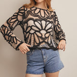 Crochet Floral Pattern Top