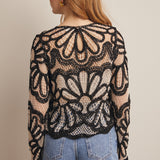 Crochet Floral Pattern Top