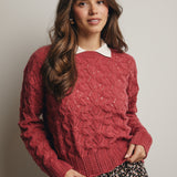Open-Knit Pointelle Sweater