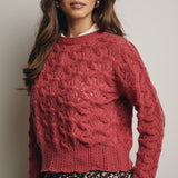 Open-Knit Pointelle Sweater