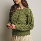 Open-Knit Pointelle Sweater