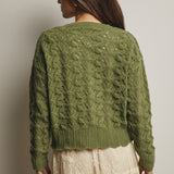 Open-Knit Pointelle Sweater