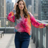 Water Color Bloom Blouse