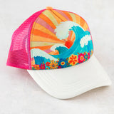 Adjustable Trucker Hat - Waves