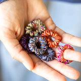 Mini Satin Scrunchie, Set of 8