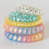 Barcelona Hair Bands, Set of 5 - Rainbow