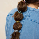 Barcelona Hair Bands, Set of 5 - Rainbow