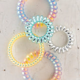 Barcelona Hair Bands, Set of 5 - Rainbow