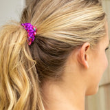 Mixed Print Scrunchies, Set of 5 - Pink