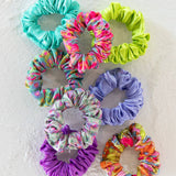 Mini Satin Scrunchie, Set of 8