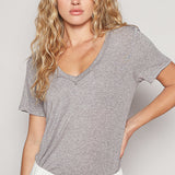 Vintage Stone Wash V-neck