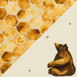 Honey Bear Big Lovey Three-Layer Muslin Blanket