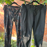 Black Floral Rev. Pant