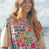 Cotton Easy Tee - Cream Sunshine On My Shoulders