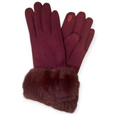 Faux Fur Cuff Gloves