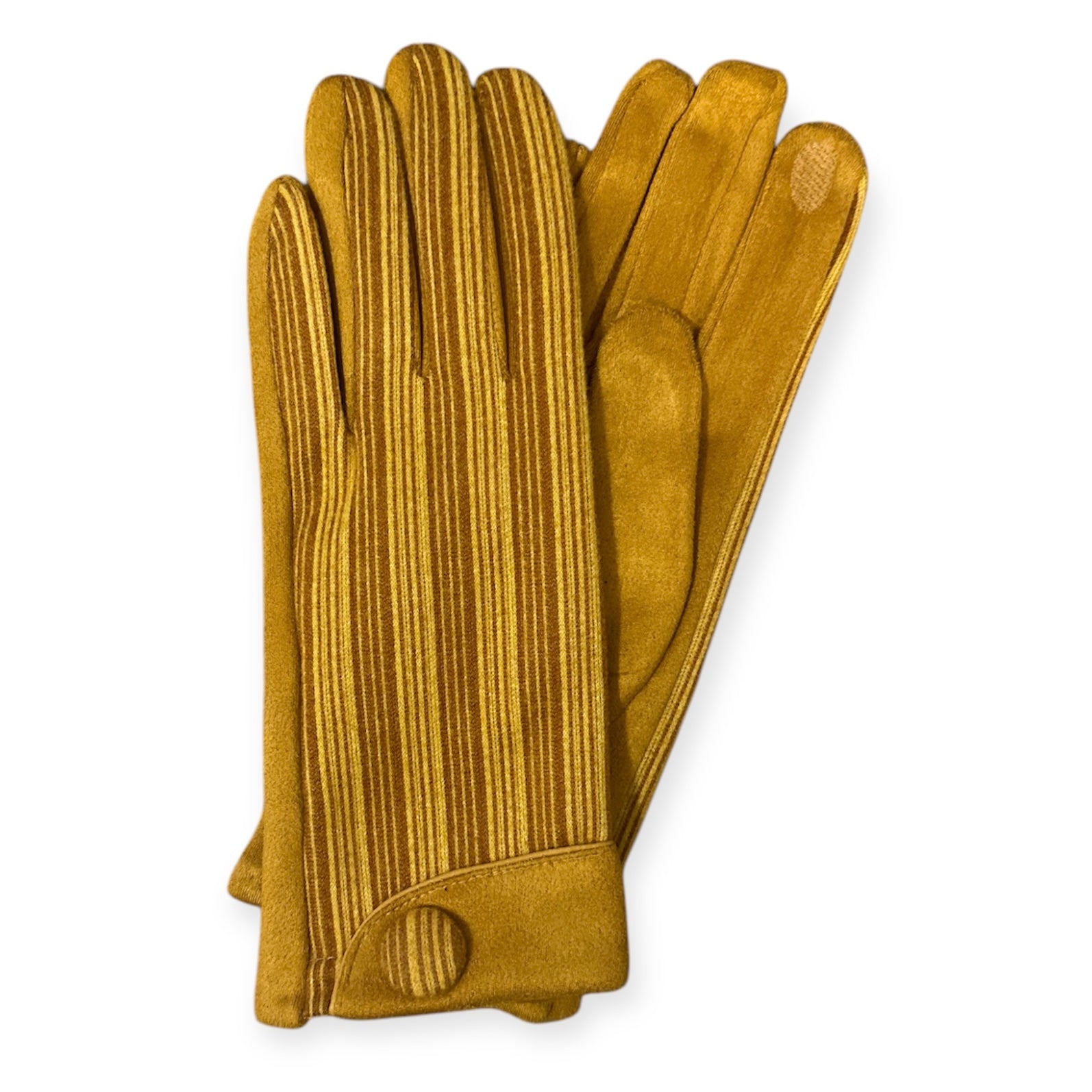 Textured Two-Tone Knit Gloves