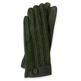 Textured Two-Tone Knit Gloves