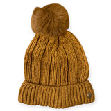 Classic Ribbed Pom Beanie