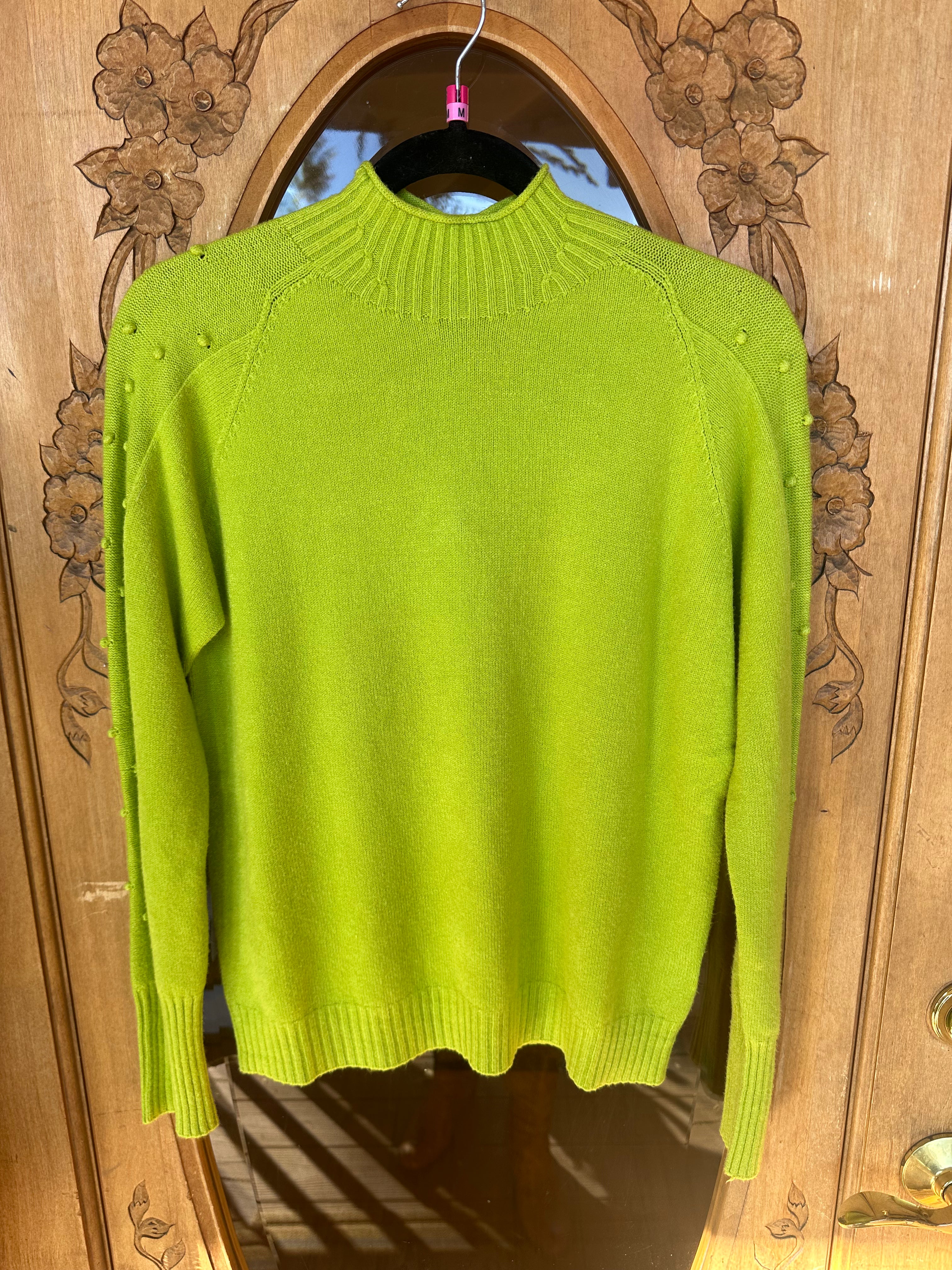 Mock Neck-Nub Detail Sweater