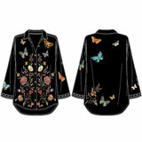 Luciana Velvet Kimono Shirt