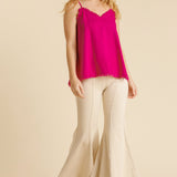 Linen Frayed Tank