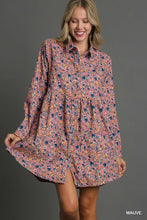 Load image into Gallery viewer, Floral Corduroy Dress
