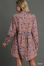 Load image into Gallery viewer, Floral Corduroy Dress

