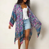 Sierra Duster - Sunnyfield Floral Purple