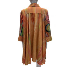 Load image into Gallery viewer, Abstract Floral Button Tunic Top
