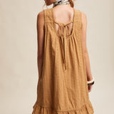 Textured Pintuck Mini Dress