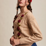 Handmade Crochet Flower Cardigan