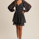 Sweetheart Lace Mini Dress