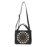 Laser Cut Flower Crossbody/Tote