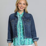 Jean Jacket With Frayed Detail