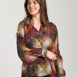 Half-Placket Pullover Blouse
