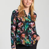Emerald Green Multi Print Blouse