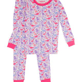 Sweetie-Saurus Dinosaurs Ruffle Long Sleeve Pajama Set