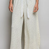 Cream Floral Lounge Pants