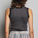 Lace Trimmed Tank