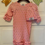 Pink Polkadot Night Blooms sleep gown