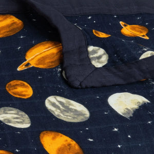 Planets Big Lovey Three-Layer Muslin Blanket