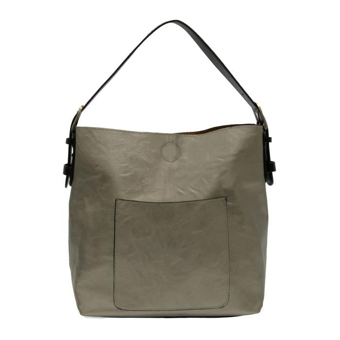 Hobo Coffee Handle Faux Suede Handbag