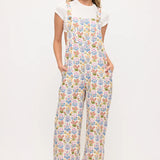 Wildflower Garden Print Overalls