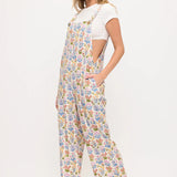 Wildflower Garden Print Overalls