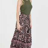 Boho Floral Skirt