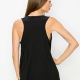 Cowl Neck Tank Top