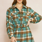 Plaid Mini Dress/Jacket