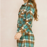 Plaid Mini Dress/Jacket