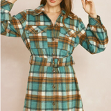 Plaid Mini Dress/Jacket
